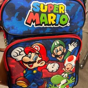 Nintendo Super Mario Blue and Red Kids Backpack